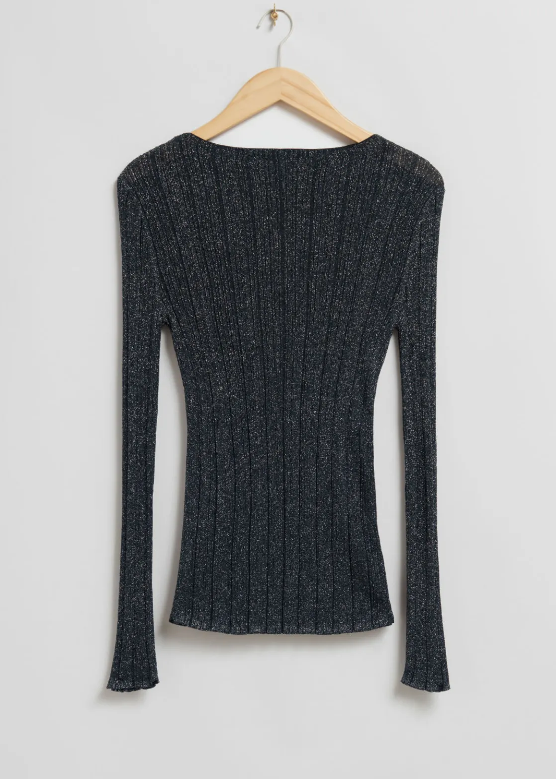 Ribbed Glitter Top