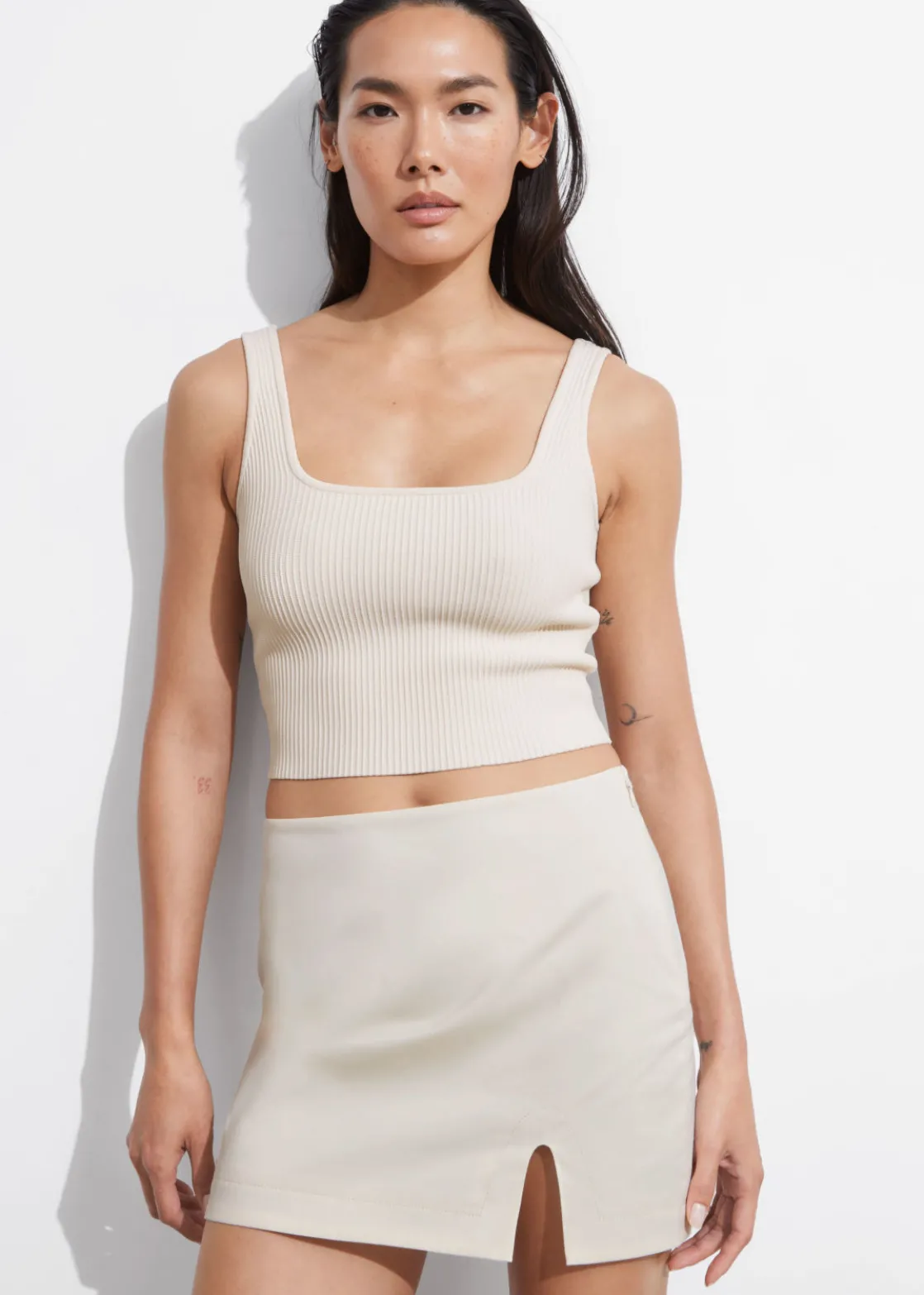 Low-Waist Mini Skirt