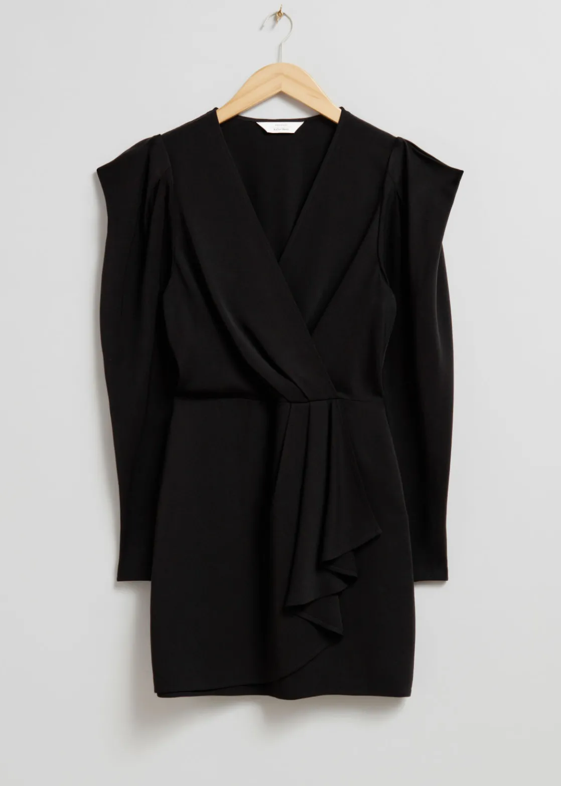 Ruffled Wrap Mini Dress