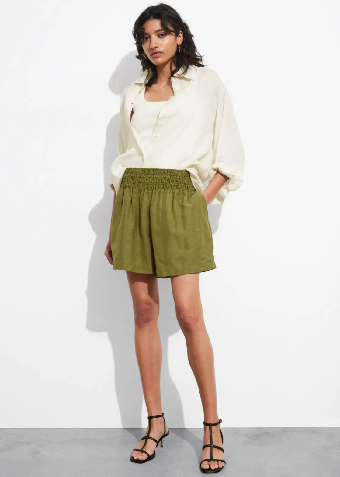 Smocked Shorts