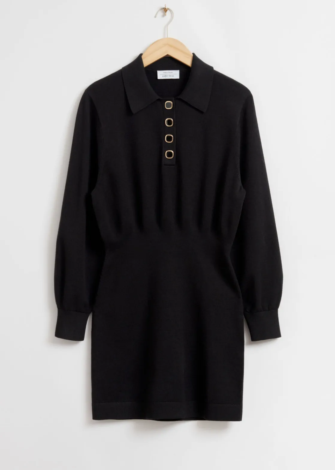 Mini Knitted Polo Dress