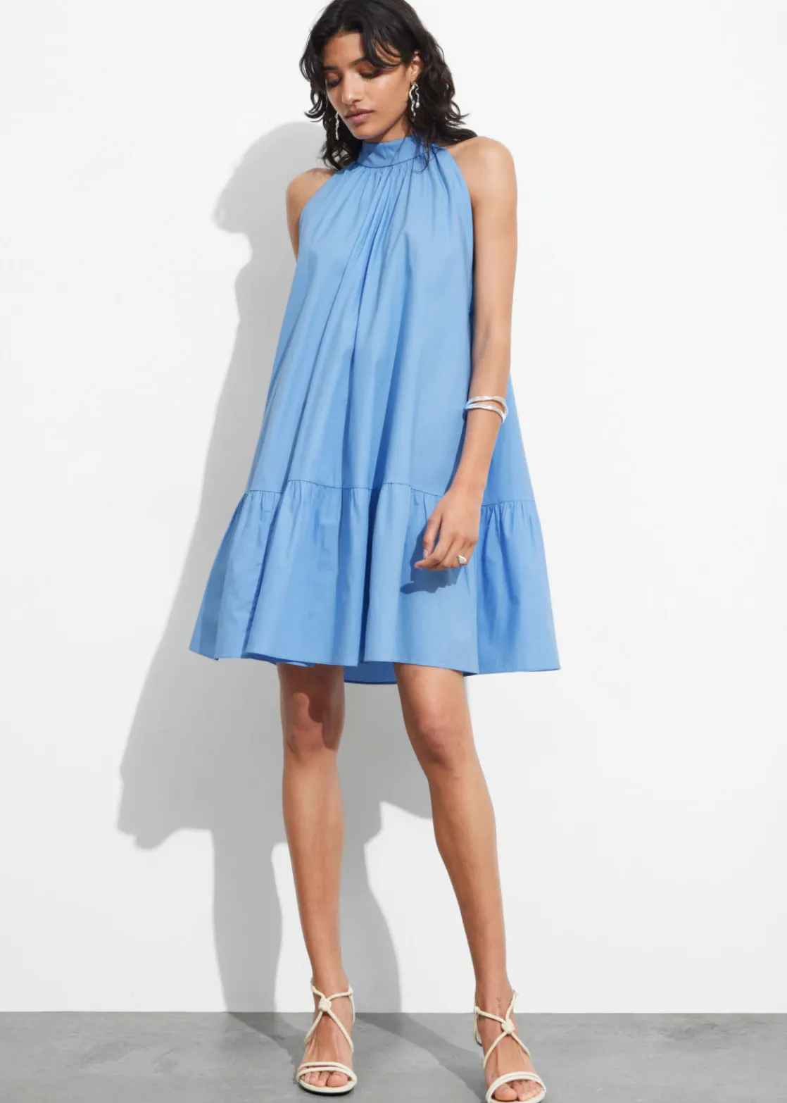 Bow-Detailed Mini Dress