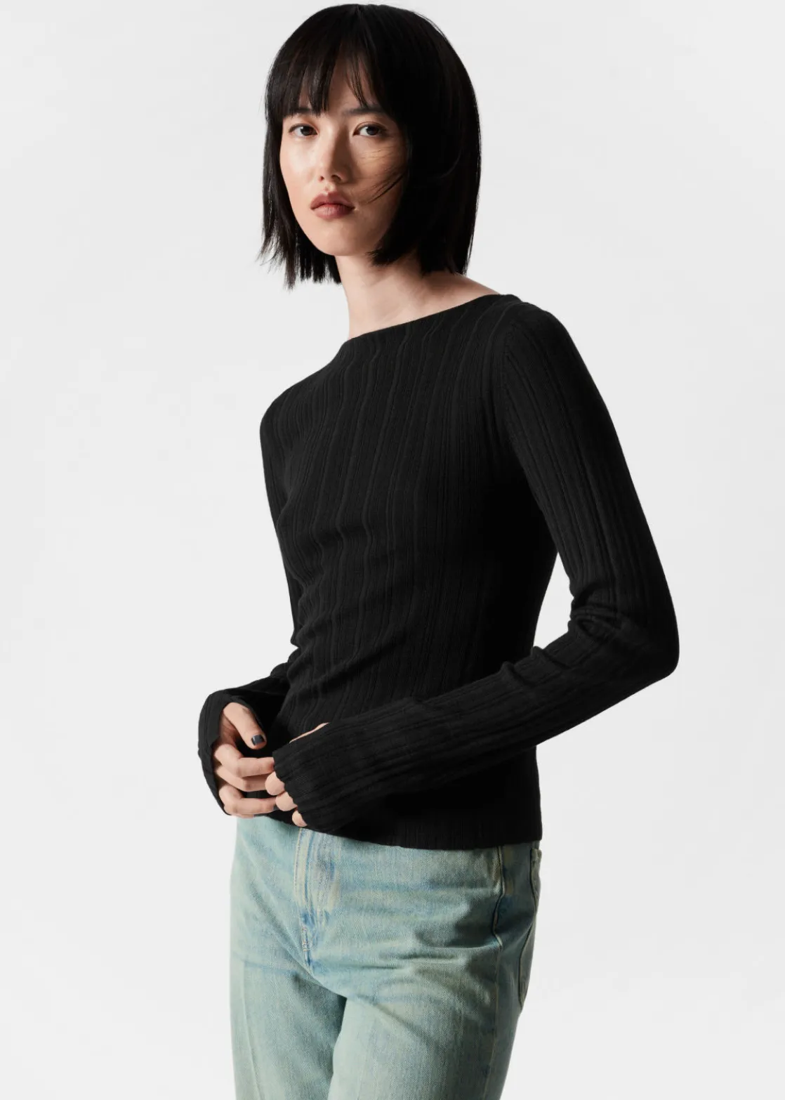 Sheer Merino Top