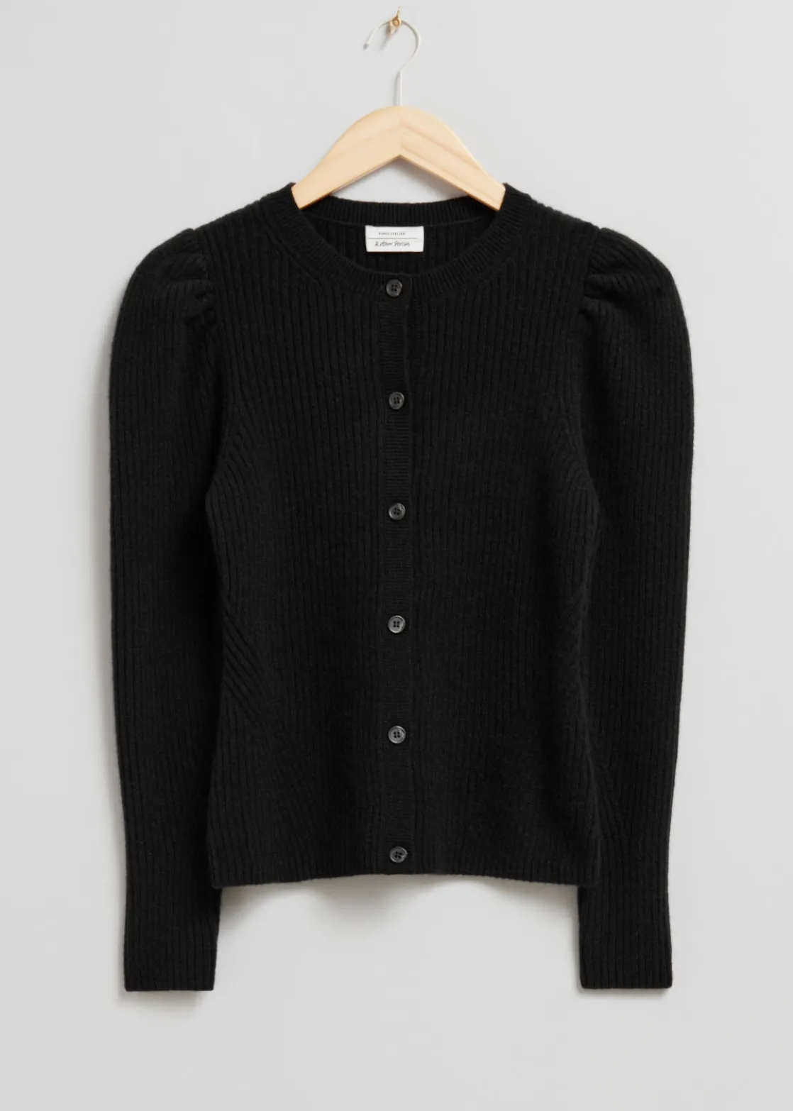 Merino Puff Sleeve Cardigan