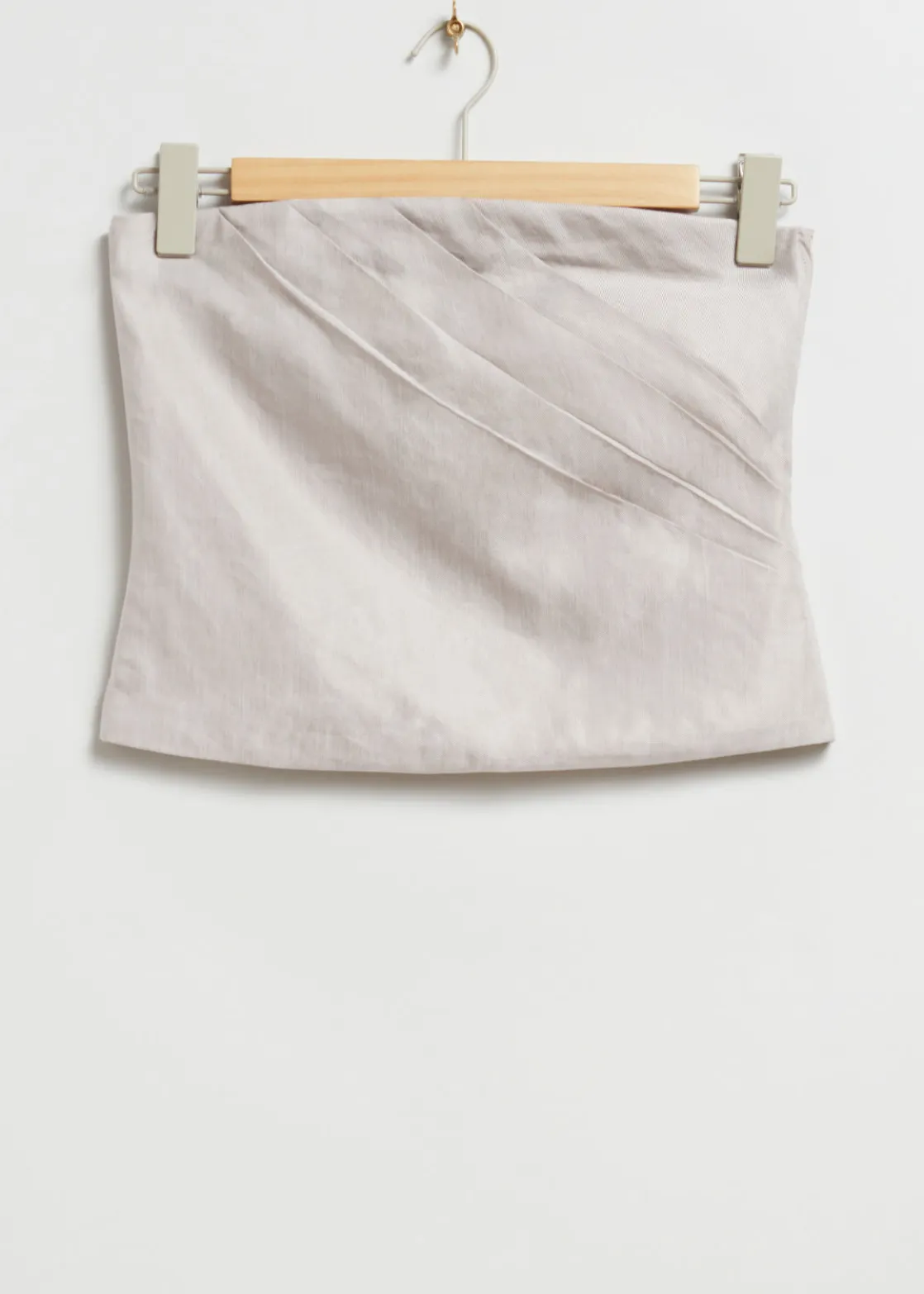 Pleated Detail Tube Top