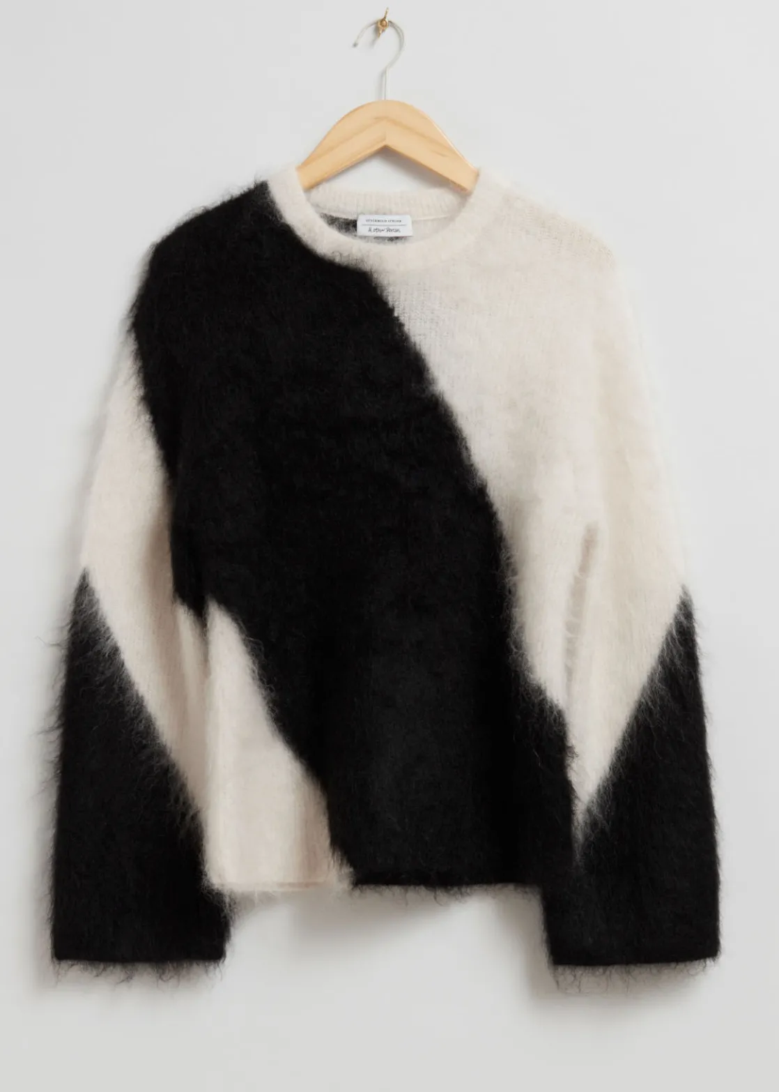 Two-Tone Knit Sweater